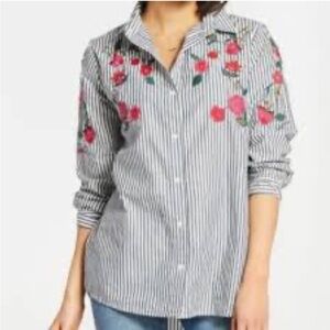 Embroidered Blouse by Allison Joy size medium